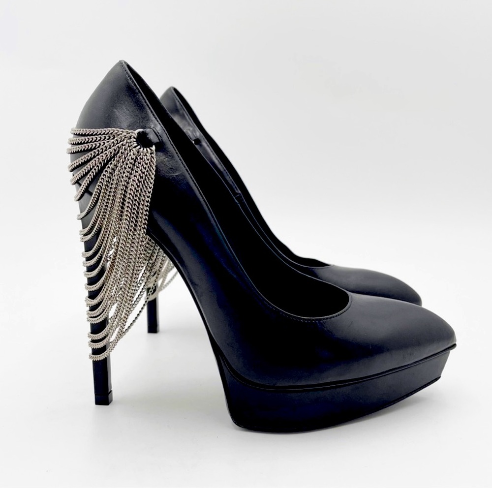 saint Laurent Janis chained heel pointed toe